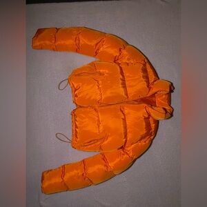 Bright Orange Puffer Jacket